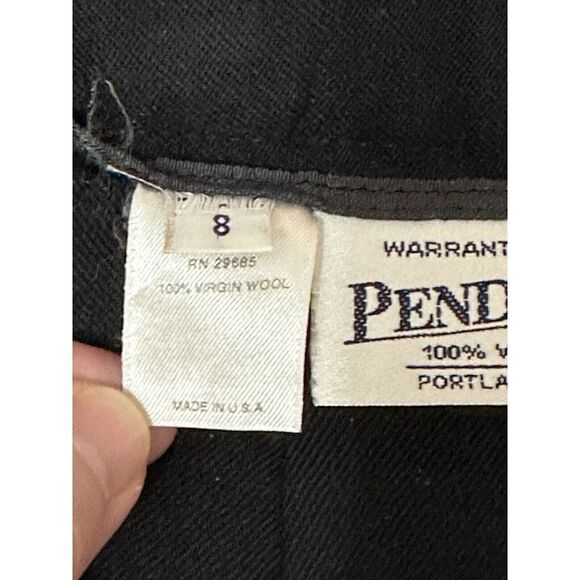 Pendleton Women's 100% Virgin Wool Black Pencil Skirt – Sz 8 USA – Classic Skirt - Picture 4 of 7
